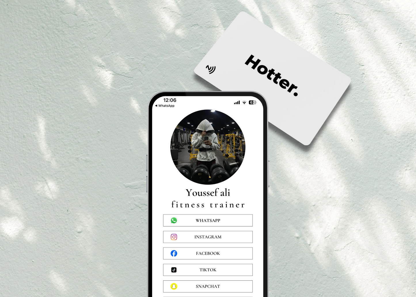 Hotter – White NFC Card Hotter